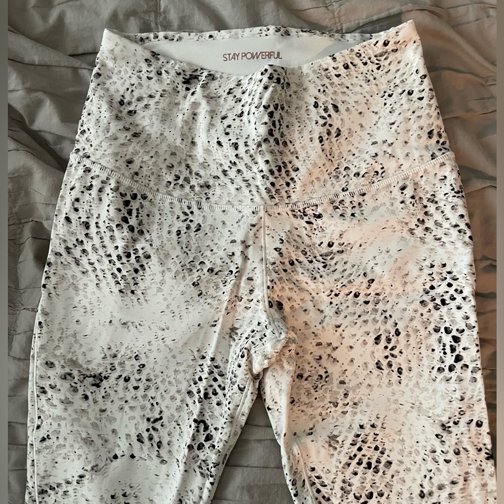 calia printed leggings, lightly worn
